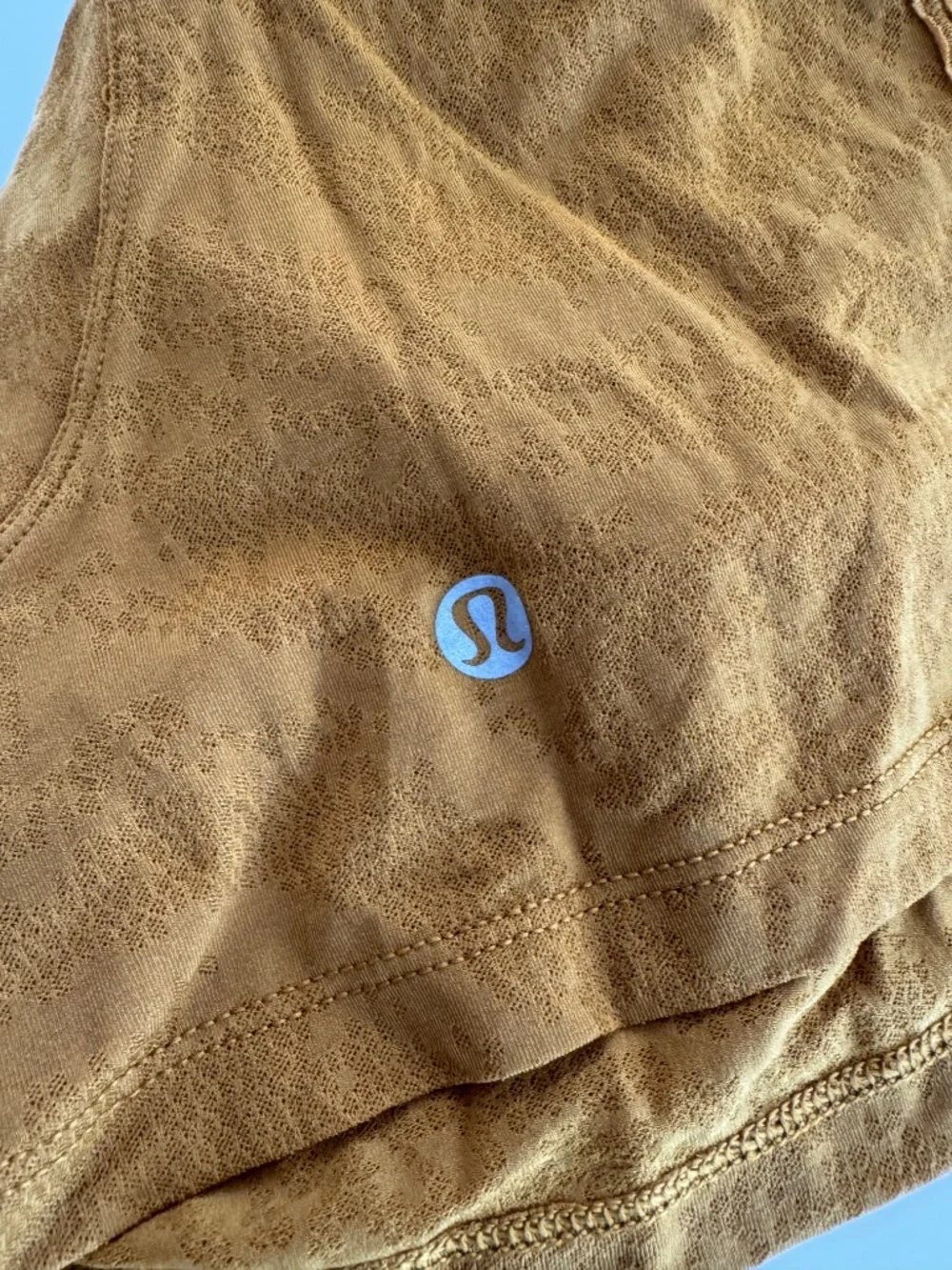 Lululemon All Yours Crop Tank Top in Gold Spice / Yellow - Size 0